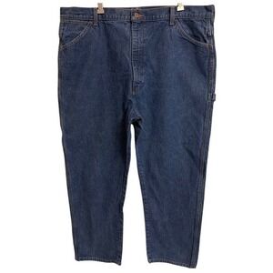 Big Ben by Wrangler Mens Carpenter Jeans 42x29 Dark Wash Blue Denim